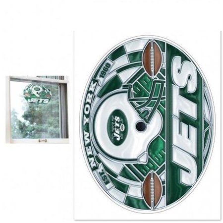WINCRAFT Wincraft 20101013 Stained Glass Decal - New York Jets 20101013